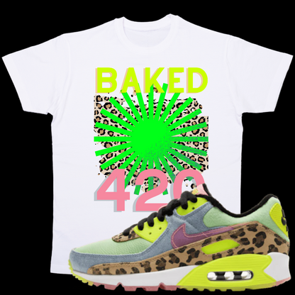 "Baked 420" T-shirt to Match Dancefloor Illusion Green's - The Tshirt Goat