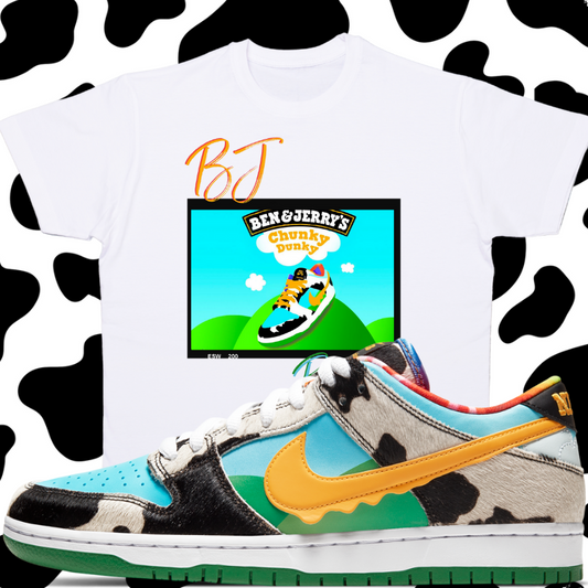 "BJ Baby Chunky Dunk" T-shirt to Match Ben Jerry ice Cream Chunky Dunks - The Tshirt Goat