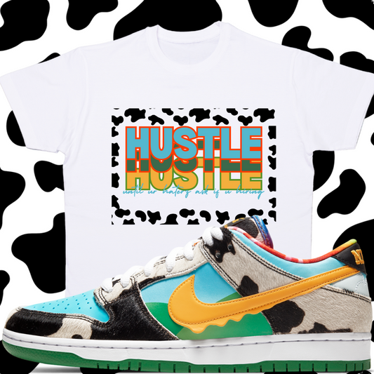 "Hustle Chunky Dunk" T-shirt to Match Ben Jerry ice Cream Chunky Dunks - The Tshirt Goat