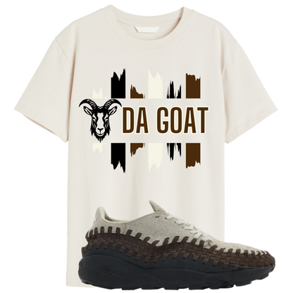 "Da Goat" T-shirt to Match Footscape Woven Phantom Earth Sneakers - The Tshirt Goat