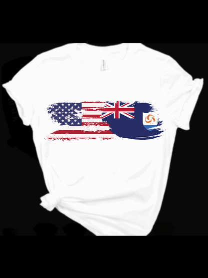 Caribbean Carnival Mixed American & Anguilla T-shirt