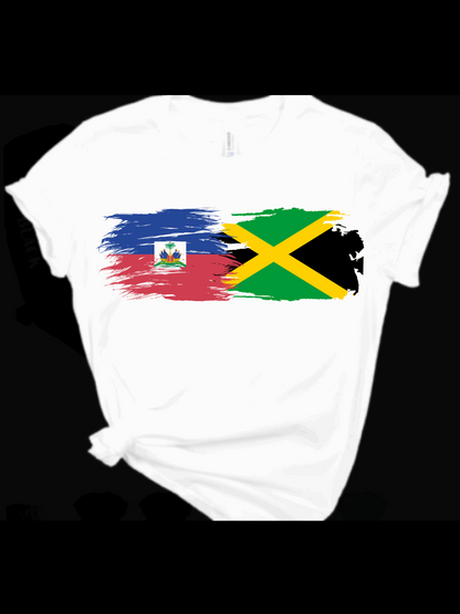 Caribbean Carnival Mixed Haitian & Jamaican T-shirt