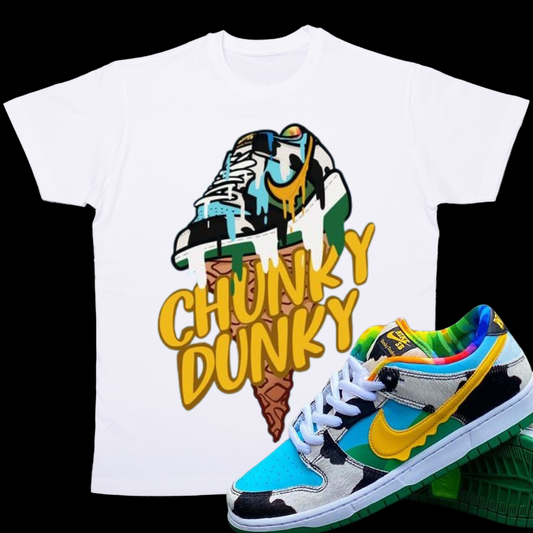 "Ice Cream Drip2 Chunky Dunk" T-shirt to Match Ben Jerry ice Cream Chunky Dunks - The Tshirt Goat