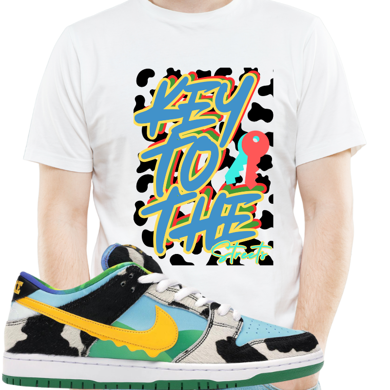 "Key to the Streets" T-shirt to Match Ben Jerry ice Cream Chunky Dunks - The Tshirt Goat