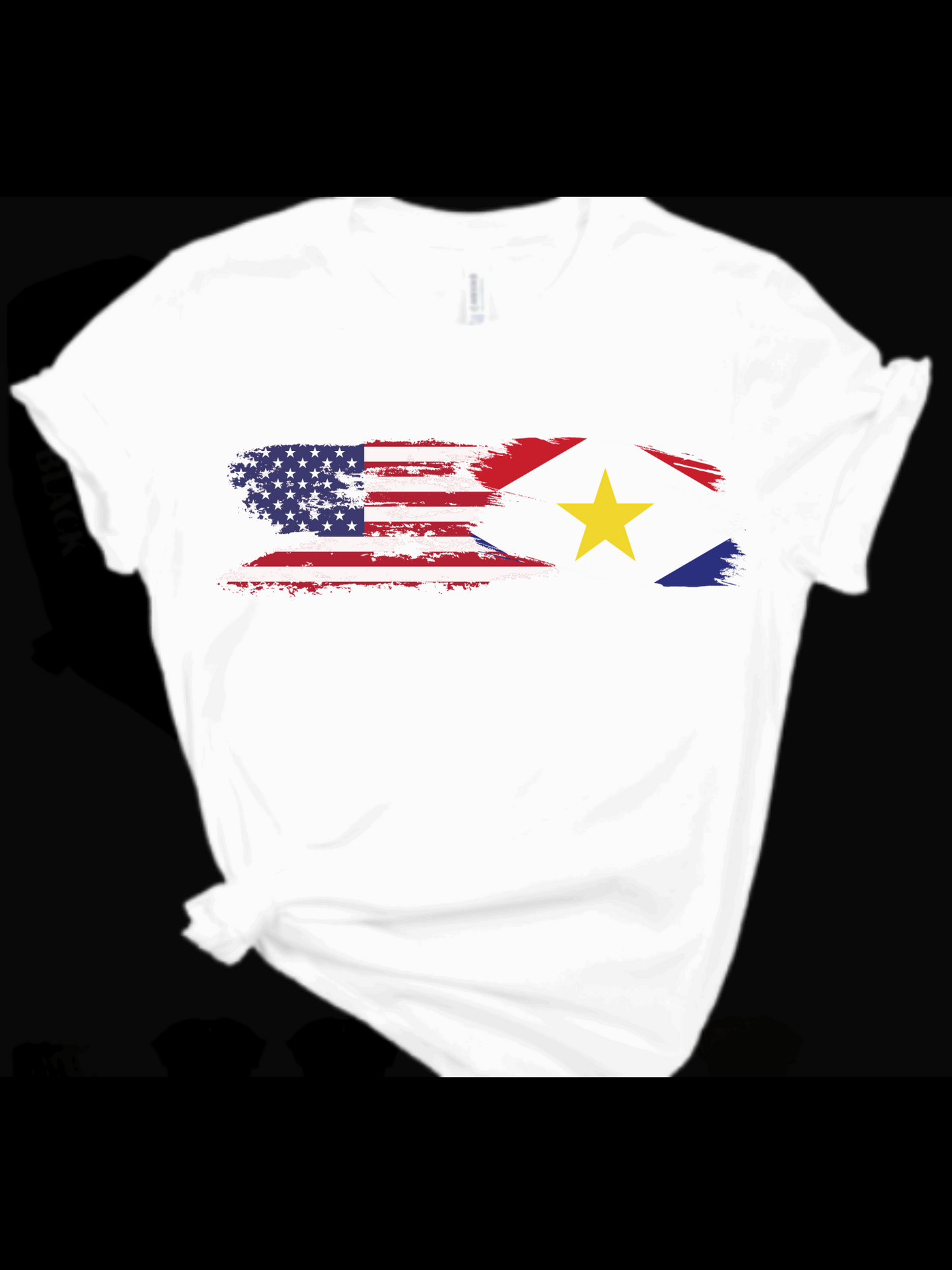 Caribbean Carnival American Mixed Saba Flag T-shirt