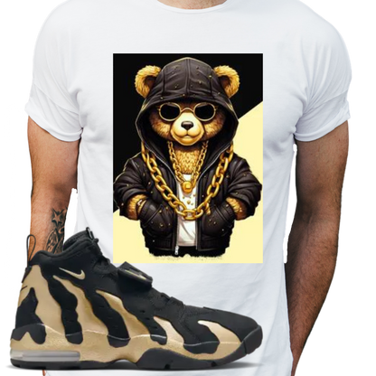 Cool AF Bear T-shirt Matches Prime Time’s Air Diamond Turf Max ’96 Black/Gold - The Tshirt Goat