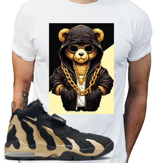 Cool AF Bear T-shirt Matches Prime Time’s Air Diamond Turf Max ’96 Black/Gold - The Tshirt Goat